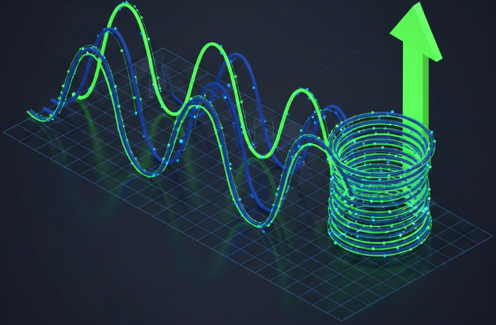 VCP波动率收缩形态示意图