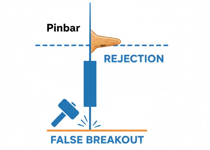 Pinbar形态心理学图解