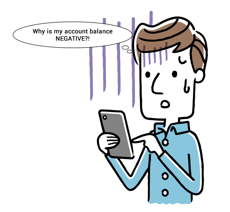 负账户余额