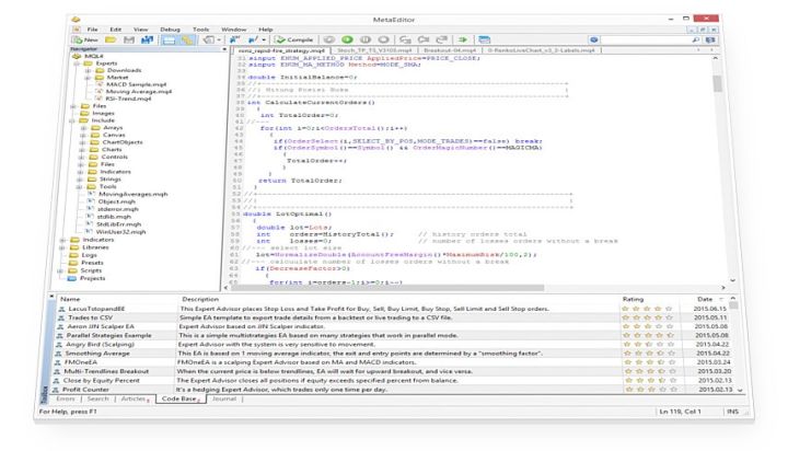 MQL4 IDE