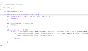EA 追踪止损代码